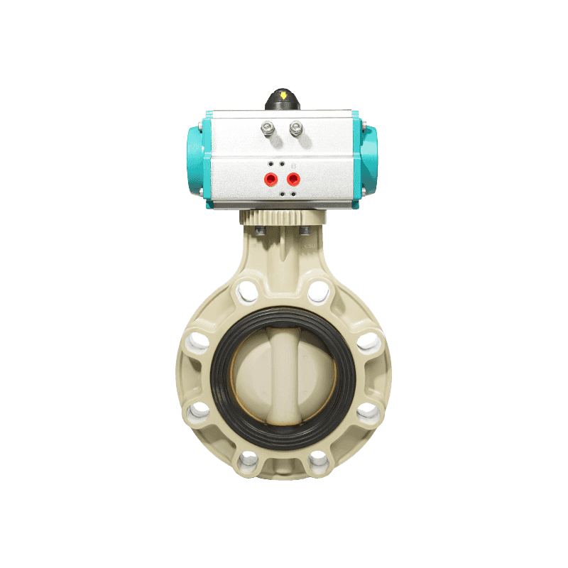 β--PPH pneumatisk spjeldventil
