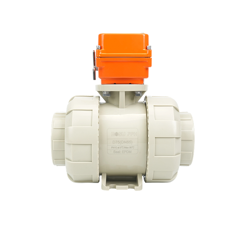 β--PPH elektrisk dobbel union kuleventil