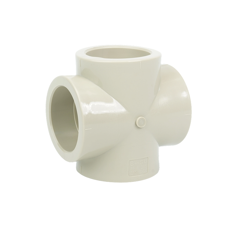 β--PPH Equal Cross Socket Fusion Fitting 1,6MPa